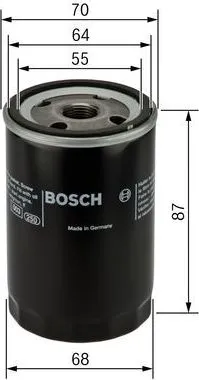 Масляный фильтр Bosch для Mitsubishi ASX I 2010-2024. Артикул 0 986 452 041-4