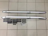 Рейлинги на крышу продольные серебро (Can Otomotiv) с резиночками для Mitsubishi ASX 2010-