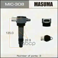 Катушка Зажигания Lancer Cy2a, Asx Masuma арт. MIC-308