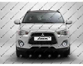 Светодиодные противотуманные фары с ангельскими глазками для Mitsubishi ASX 1 рестайлинг (2013-2016)