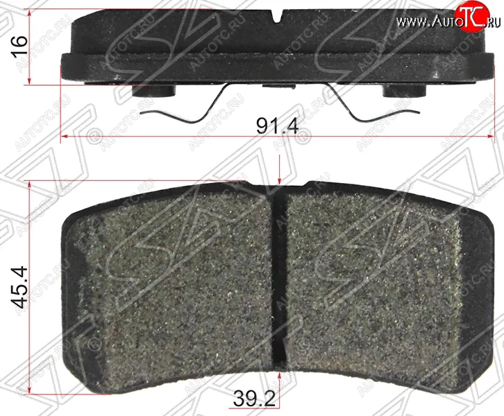 Колодки тормозные SAT (задние) Mitsubishi ASX (2010-2024)