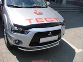 Дефлектор капота длинный черный для Mitsubishi ASX 2010-2023 (SMIRVR1012)
