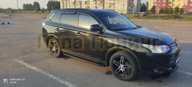 Пороги алюминиевые Rival Black для Mitsubishi ASX/Outlander/Peugeot 4007/4008/Citroen C 2006-