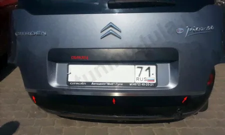 Накладки на дверь багажника Alufrost (кант) Mitsubishi ASX (2010-2012)-0