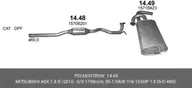1448, Глушитель средн часть MITSUBISHI: ASX 1.8 DID