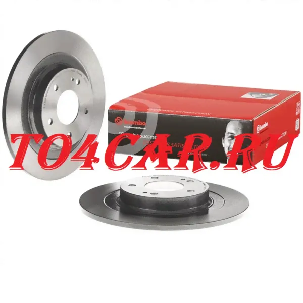 ЗАДНИЕ ТОРМОЗНЫЕ ДИСКИ (2ШТ) BREMBO MITSUBISHI ASX 1.8 / 2.0 2014-2020 / OUTLANDER 3 08N26711 ПРОВЕРКА ПО VIN-0