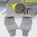 Пара Для Mitsubishi Lancer ASX Lancer Evolution X Outlander Sport MR654343 Серый Солнцезащитный Козырек Крюк Клип Кронштейн Вешалка Автомобильные Запчасти