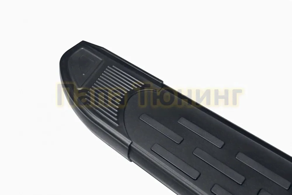 Пороги алюминиевые "Premium Black" 1700 черные Slitkoff для Mitsubishi ASX 2014--1