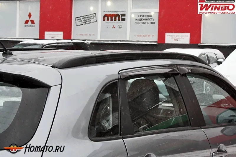 Рейлинги OEM-style на Mitsubishi ASX 2010+/2013+/2018+ | черные-4