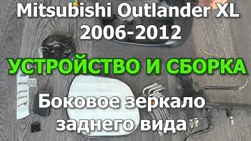 Outlander  XL Боковое зеркало заднего вида. Сборка и устройство. #OutlanderXL