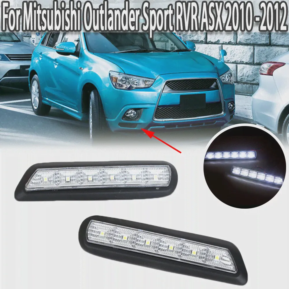 🛍 K-Car дневные ходовые огни Светодиодные ДХО лампы для Mitsubishi Outlander Sport RVR ASX 2010 2011 2012-2