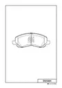 Колодки тормозные MITSUBISHI ASX/LANCER/OUTLANDER/DODGE CALIBER передние