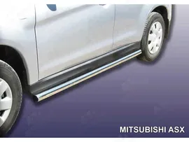Защита порогов для Mitsubishi ASX (D 57)