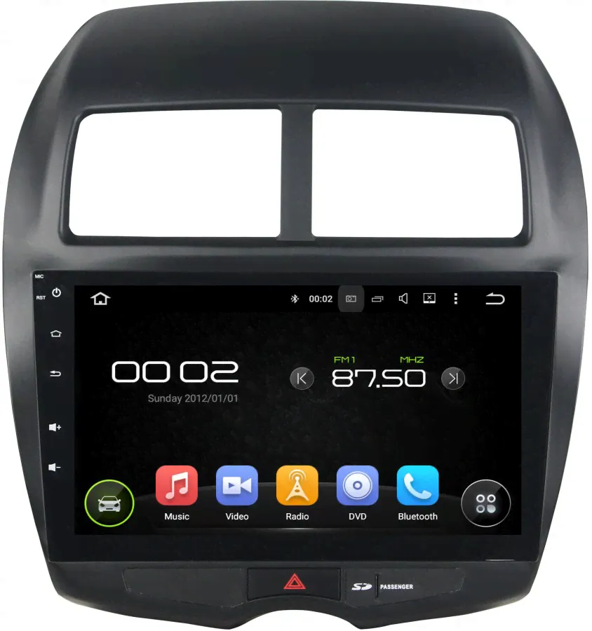 Штатная магнитола для Mitsubishi ASX, Citroen C4 AirCross, Peugeot 4008 - Carmedia KD-1206-P3-7 на Android 7.1 и 2ГБ оперативной памяти (Навител в подарок !!!)