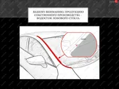 Водостоки лобового стекла Стрелка 11 Mitsubishi ASX (2010-2024) (Автомобиль с рейлингами)
