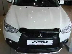 Дефлектор капота Mitsubishi ASX 2010-2012 (короткий), SIM-0