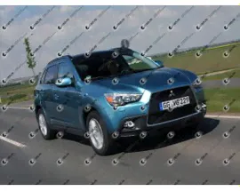 Светодиодные противотуманные фары с ангельскими глазками для Mitsubishi ASX 1 (2010-2013)