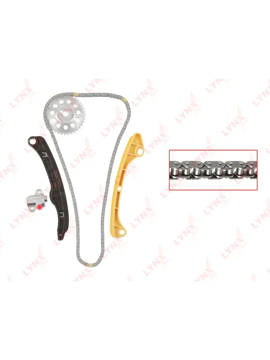Комплект цепи ГРМ MITSUBISHI ASX/Lancer X/Colt 6 mot.1,3-1,6L LYNXauto TK-0067-0