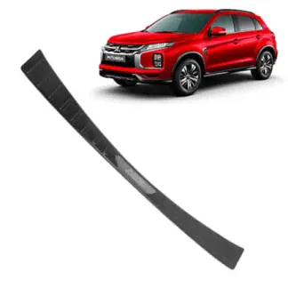 Накладка бампера Митсубиси АСХ / Mitsubishi ASX 2019-2021 Черный титан