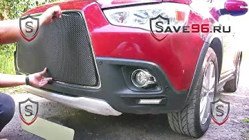Защита радиатора на Mitsubishi ASX (Митсубиси АСХ) 2010-2013 г.в. (объемная)