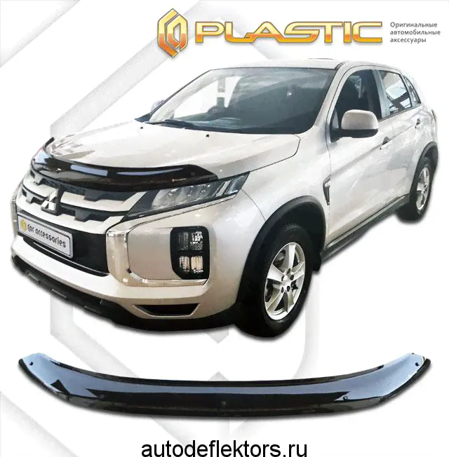 Дефлектор капота (Classic черный) Mitsubishi ASX 2019- н.в.-0