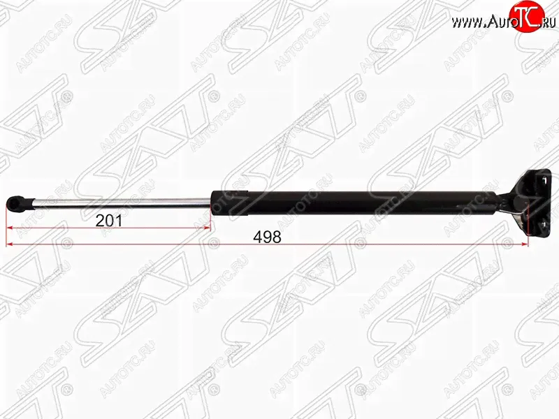 Левый упор крышки багажника SAT (газовый) Mitsubishi ASX (2010-2024)-0