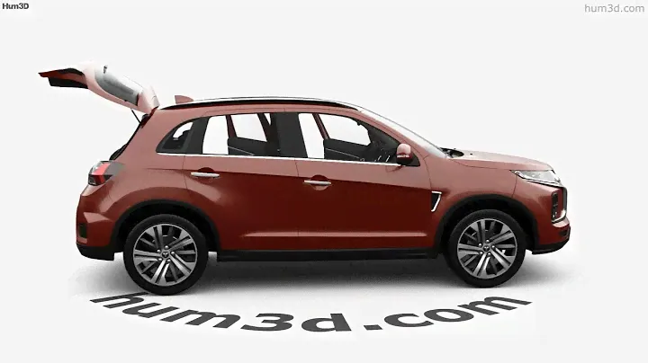 Mitsubishi ASX with HQ interior 2022 3D model by 3DModels.org