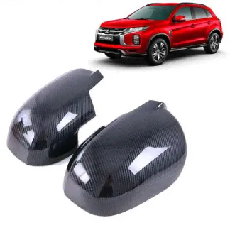 Накладки на зеркала Митсубиси АСХ / Mitsubishi ASX 2010-2021 карбон