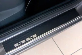 Накладки на пороги стальные карбон Alu-Frost для Mitsubishi ASX 2010-2012, Mitsubishi ASX FL 2013-2016, Mitsubishi ASX FL 2017-2019, Mitsubishi ASX FL 2019- || мицубиси асх → SKU: 29-0623 `