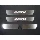 Накладки на пороги Mitsubishi ASX
